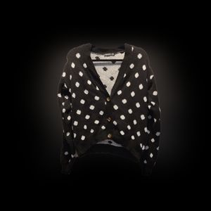 Polka dot cropped cardigan size s/m